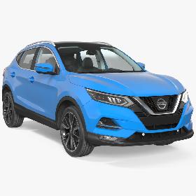 3D Nissan Qashqai 2017 Simple Interior